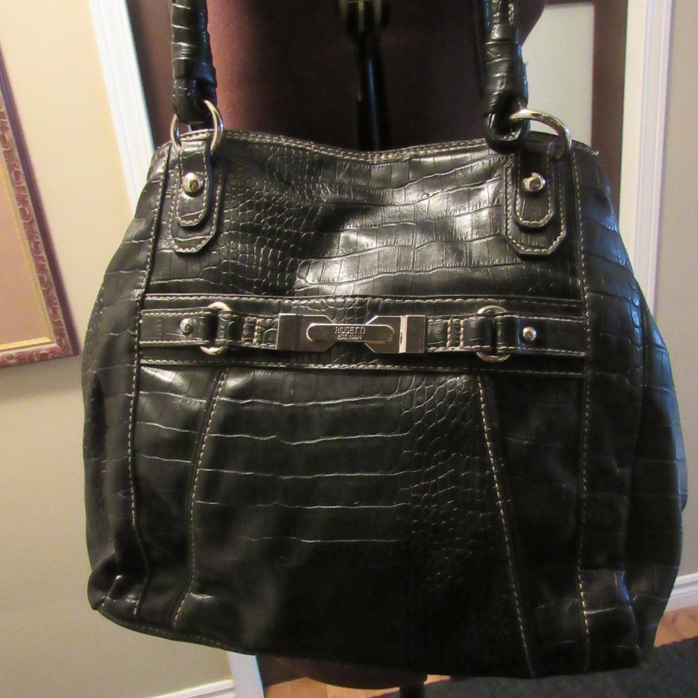 CABRELL & CO. LADIES  HANDBAG.  BLACK.